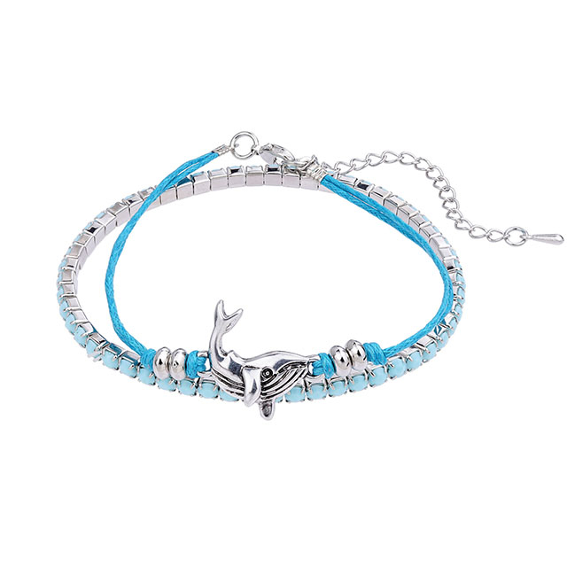  Beach Bracelets for Women Boho Starfish Turtle Conch Shell Anklets Turquoise Beaded Stretch Bracelets Adjustable Ankle Bracelets Chain Foot Jewelry for Women Teen Girls 